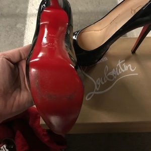 Christian Louboutin Patent Platform Red Sole Pump